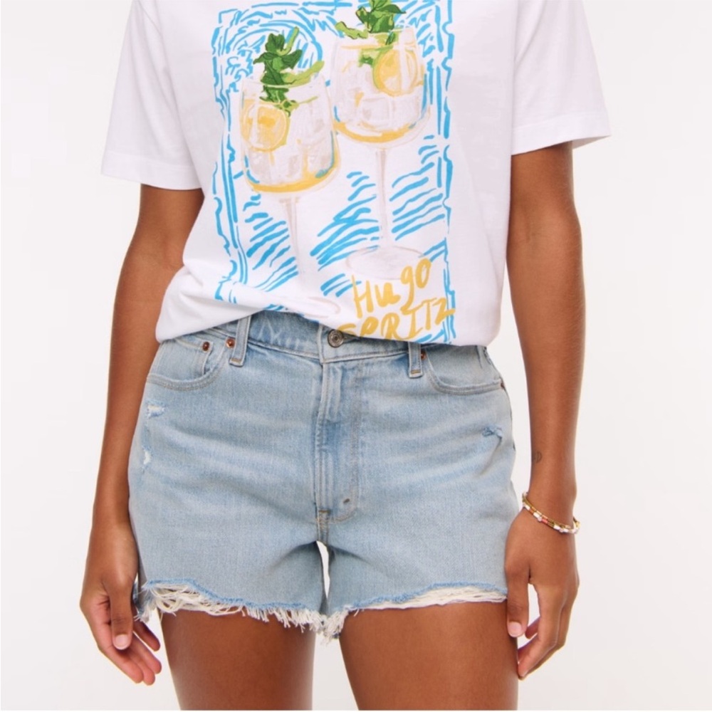 Abercrombie & Fitch Mom Short Curve Love High Rise Shorts